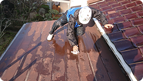 屋根板金型塗装工事